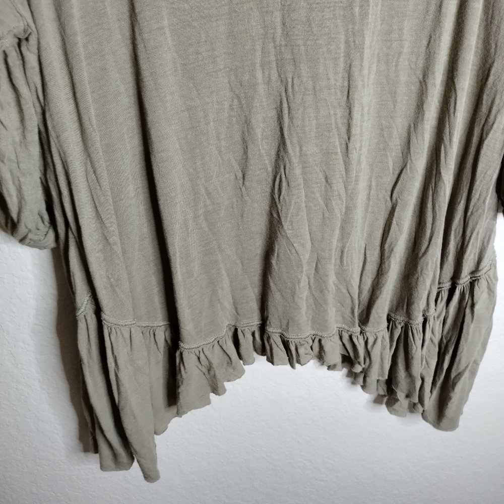 Free People Beach boho oversized tunic top sz M - Picture 3 of 7